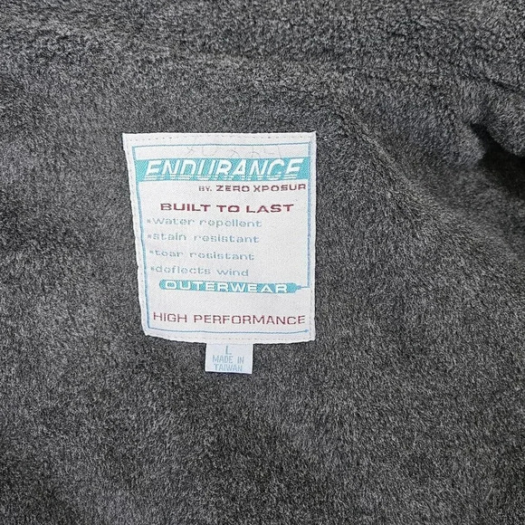 Endurance By Zero Xposure Insulated Vest Poly Filled Size Large Zipper Closure - Picture 4 of 9